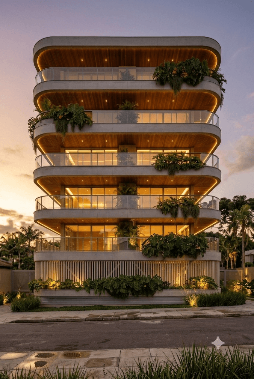 Fachada do edifício, render FT_LAB